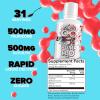 EFX Sports Pump H2O Muscle Volumizer | Clear Liquid Formula | 10g Pure Vegetable Glycerol | Buffered Taurine & Glycine | Zero Sugar | 16 Fl Oz (Fruit Blast) view 2