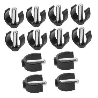 PLAFOPE 12pcs Crutch Clamp for Walking Sticks Lightweight Walking Stick Holder Replacement Part for Indoor Outdoor