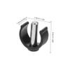 PLAFOPE 12pcs Crutch Clamp for Walking Sticks Lightweight Walking Stick Holder Replacement Part for Indoor Outdoor view 2