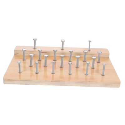 Abaodam Hand Dexterity Pegboard Hand Rehabilitation Board Wooden Finger Exercise Equipment for Therapy