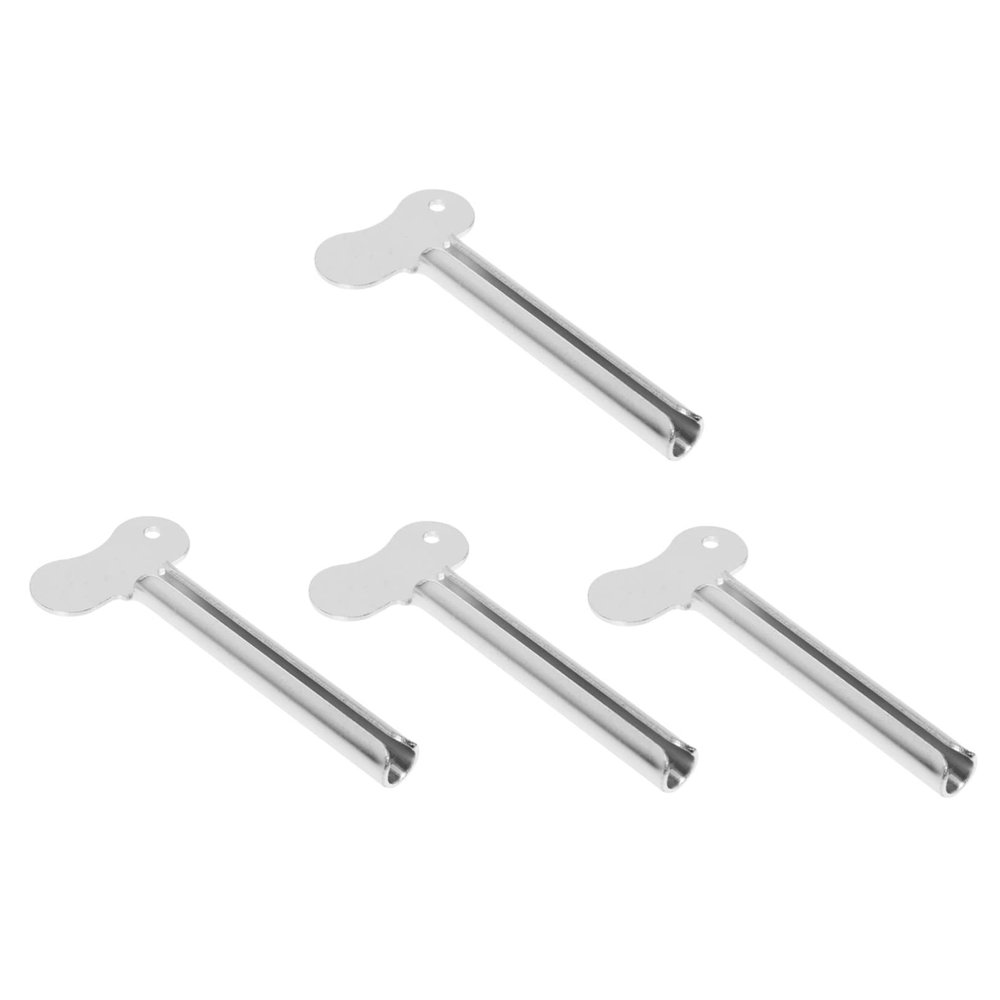 HEATSHAKING 4pcs Toothpaste Squeezer Easy to Use Metal Tube Dispenser for Efficient Squeezing Compact and Portable Design Durable and Resistant for Home and Travel