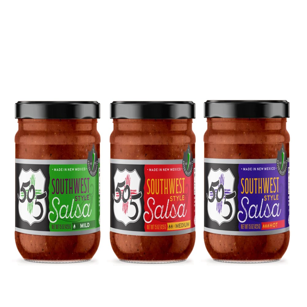 505 Southwestern Craft Salsa 15 Ounce Glass Jars (Pack of 3, Variety Pack)