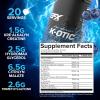 EFX Sports K-OTIC Pre Workout | with Kre-Alkalyn Creatine & Hydromax Glycerol | 300mg Caffeine + Full-Spectrum Amplifiers | 20 Servings (Blueberry Crush) view 2
