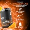 EFX Sports K-OTIC Pre Workout | with Kre-Alkalyn Creatine & Hydromax Glycerol | 300mg Caffeine + Full-Spectrum Amplifiers | 20 Servings (Orange Mango) view 3