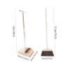HEALLILY Stainless Steel Broom Dustpan Kit Long Handle Essential Floor Cleaning Tool for Home Use Sturdy Dustpan and Broom Combo for Efficient Sweeping and Cleaning view 2