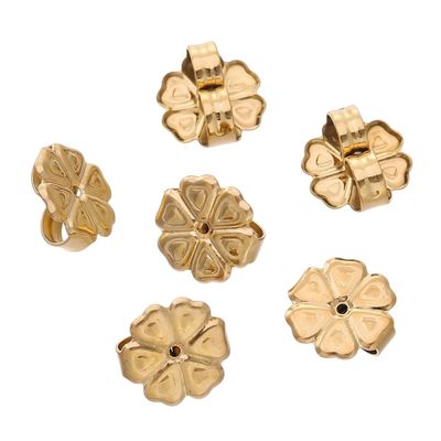 20Pcs/Pack Gold Color Stainless Steel Different Shape Earring Stud Earplugs for DIY Jewelry Earring Making Accessories
