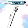 100 Count Black Plastic Forks, Heavy Duty Disposable Cutlery, Black Silverware Plastic Utensils for Party, Birthday, Wedding view 2