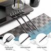 100 Count Black Plastic Forks, Heavy Duty Disposable Cutlery, Black Silverware Plastic Utensils for Party, Birthday, Wedding view 3
