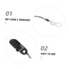 TOVINANNA 1 Set Hearing Amplifier Loss Lanyard with Dual Clip Durable Stabilizer Cord for Audiophones Fit Retention Rope for Seniors and Adults view 3