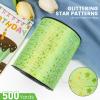 HimBen 500 Yards Curling Ribbon for Gift Wrapping, 3/16" Balloon String for Christmas Valentine Birthday Wedding Party Festival Decoration, Crafts, Flower Bouquet(Glitter Star Apple Green) view 2