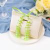 HimBen 500 Yards Curling Ribbon for Gift Wrapping, 3/16" Balloon String for Christmas Valentine Birthday Wedding Party Festival Decoration, Crafts, Flower Bouquet(Glitter Star Apple Green) view 3