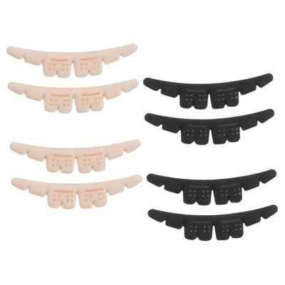 ORFOFE 4 Pairs High Heel Cushion Inserts Self Adhesive Metatarsal Pads for Women Nonslip Shoe Grips Foot Support Stickers Wear Resistant Heel Cups for Comfort Sandals