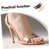 ORFOFE 4 Pairs High Heel Cushion Inserts Self Adhesive Metatarsal Pads for Women Nonslip Shoe Grips Foot Support Stickers Wear Resistant Heel Cups for Comfort Sandals view 3