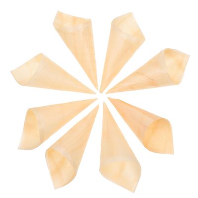 HEALEEP 50pcs Disposable Cones for Ice Cream and Candy Dessert Cups for Parties and Culinary Presentations