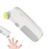AOYEBO Baby Electric Nail Trimmer with Soft Illumination - Noiseless Infant Nail File Kit, 5 Heads & Portable Storage for Newborn Toddler Safe Sleep Care view 1