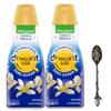 Zero Sugar French Vanilla Liquid Coffee Creamer.- Pack of Two (2) 32 fl oz Bottles of Smooth & Creamy Delightful Coffee Creamer with Candy Freezer Gem Spoon (Zero Sugar French Vanilla) Gem Spoon view 1