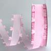 19.68Yard 25mm Heart Pattern Present Ribbon, Polyester Fabric Ribbon Handmade DIY for Valentines Day Gift Wrapping, Christmas, Wedding Party Decoration view 1