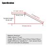 10cm Extra Wide Aluminum Floor Transition Strip, 1.2m Length, Entry Ramp and Threshold Reducer for Uneven Floors, Easy Installation, Lightweight, view 2