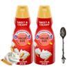 Sweet & Creamy Liquid Coffee Creamer.- Two (2) 32 fl oz Bottles of Creamy Smooth Delightful Coffee Creamer with Candy Freezer Gem Spoon (Sweet & Creamy) Gem Spoon view 1