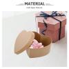 Totority 3pcs Heart Shaped Cardboard Boxes for DIY Kraft Paper Keepsake Storage for Valentine's Day Birthdays Creative Treasure Box for Organizing Presents view 2