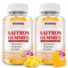 10-IN-1 Saffron Gummies, Sugar Free Saffron Supplements with Ashwagandha, L-Theanine, Rhodiola Rosea, Vitamin D3, B6, Magnesium & Zinc for Mood, Energy, Focus Support, Pineapple Flavor, 120 Count view 1