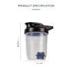 CHNLML Protein Shaker Bottle 400ML/16Oz w. Shaker Ball for Protein Shake, Shaker Bottle with Mixing Ball, Leak-Proof, BPA-Free, for Gym, Workout, Juice Mixer (Green/Clear, 16Oz-400ML-1Bottle) view 3