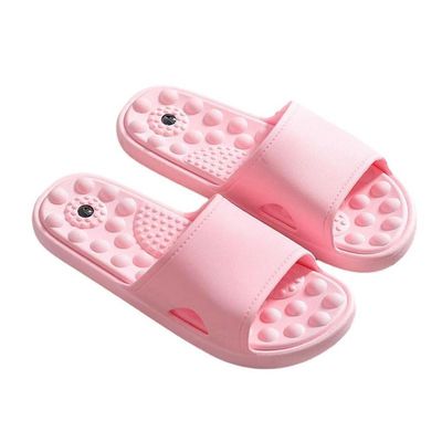 Acupressure Slippers Foot Massager Women Men Reflexology Acupuncture Sandals Acupoint Stimulation Shower Shoes For Plantar Fasciitis Foot Neuropathy Pain Relief(Pink,8.5/9)