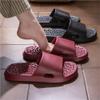 Massage Slippers Women Men Comfort Thick-Soled Acupressure Slippers Reflexology & Acupuncture Sandals Non-Slip Shower Shoes Relieves Nerve Tension and Pain in The Feet(Pink,5.5/6) view 4