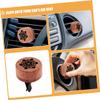 SEWOART 2pcs Wood Essential Oil Diffuser Clips Versatile Aromatherapy Car Air Freshener for Vehicle and Home Odor Neutralizing Natural Wood Design view 3