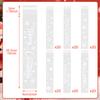 CCINEE 120pcs Christmas Pretzel Rod Bags, Self Sealing Cellophane Treat Bags Plastic Clear Snowflake Candy Individual Bag Bulk for Chocolate Cookies Holiday Party Favors Wrapping 2x10 Inches view 2