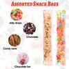 CCINEE 120pcs Christmas Pretzel Rod Bags, Self Sealing Cellophane Treat Bags Plastic Clear Snowflake Candy Individual Bag Bulk for Chocolate Cookies Holiday Party Favors Wrapping 2x10 Inches view 4