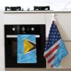 America and Saint Lucia Triangle Flag Premium Waffle Kitchen Towel Microfiber Kitchen Towels, Super Absorbent 16 X 26 Inches Reusable Dish Towels for Kitchen and Household view 4