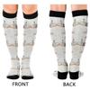 Compression Socks For Women Compression Sock 15-20 mmHg for Nurses, Pregnancy, Flying, Running,Travel Aeroplane A Road Strewn with Flowers Mushrooms view 2