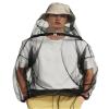 HENNCHEE Mosquito Jacket for Adult, Mesh Net Bug Hooded Jacket, Outdoor Protection Mosquito Proof Clothing Black L/XL