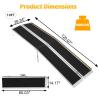 10FT Portable Wheelchair Ramp, Portable Access Ramp with Textured Surface, Reflective Edges & Carry Handle, Aluminum Folding Mobility Ramps for Threshold, Steps, Curbs, Doorways view 3