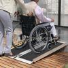 10FT Portable Wheelchair Ramp, Portable Access Ramp with Textured Surface, Reflective Edges & Carry Handle, Aluminum Folding Mobility Ramps for Threshold, Steps, Curbs, Doorways view 4