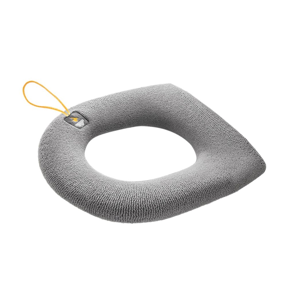 MAGICLULU Thickened Toilet Seat Cover Cushion Soft Washable Household Toilet Mat Comfortable Reusable Toilet Pad for All Seasons Deep Knitted Design