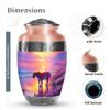 Casketique Tiger Memorial Urns for Human Ashes Adult Man - Large Purple Funeral Urn for Ashes for Women - Sunset Urns for Loss of Mom - Cremation Urn for Adult Human - 10 Inch view 2