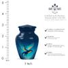 Casketique Dragon Cremation Urn for Human Ashes Adult Male - Green Burial Urn for Ashes for Women 1 Large 4 Keepsake - Blue Memorial Urns for Mom - Funeral Urns for Adult Male - 10 & 3 Inch view 3