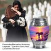 Casketique Tiger Burial Urns for Adult Male - Purple Memorial Cremation Urn for Ashes for Women 1 Large 4 Keepsake - Sunset Decorative Urns for Human Ashes - 10 & 3 Inch view 3