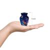 Casketique Dragon Funeral Urns for Adult Male Set of 1 Large & 1 Keepsake - Blue Burial Urns for Human Ashes Adult Female Set of 2 - Memorial Urn for Human Ashes - 10 & 3 Inch Combo view 3