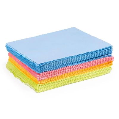 10 Pieces Microfiber Glasses Cleaning Cloth 150x175mm Cleaning Lenses, Phone Screens, Glasses (10 PC Random Color)