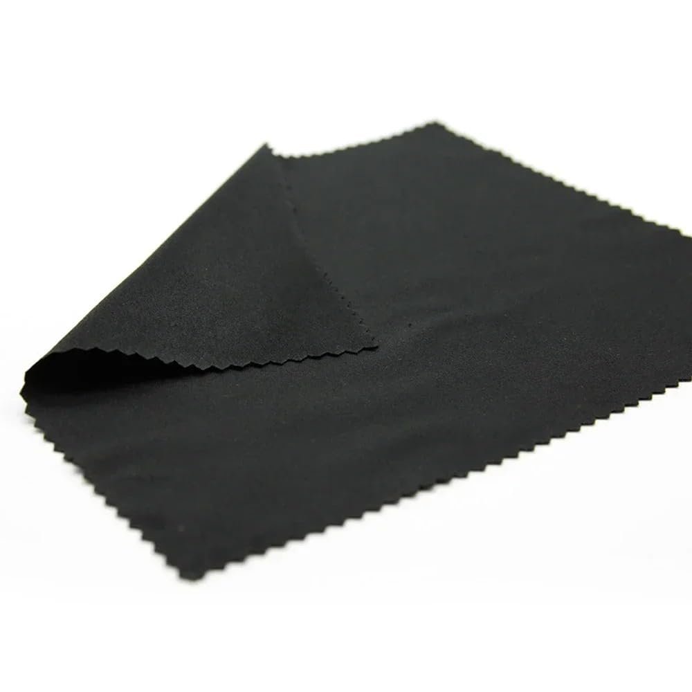 10 Pieces Microfiber Glasses Cleaning Cloth 150x175mm Cleaning Lenses, Phone Screens, Glasses (10 PC Black Color)