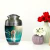 Casketique Tiger Funeral Urns for Human Ashes Adult Man - Large Green Memorial Urns for Human Ashes Adult Female - Decorative Burial Urn for Father - Landscape Cremation Urn for Mom - 10 Inch view 4