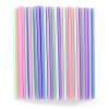 [100 Pcs] Colorful Disposable Plastic Drinking Straws - 8.26" Long & 0.24" Diameter Cute Straws for Juice,Coffee,Milk,Cocktail, Ideal for Bachelorette Party, Birthday Party, Bridal Shower, Baby Shower view 1