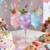 [100 Pcs] Colorful Disposable Plastic Drinking Straws - 8.26" Long & 0.24" Diameter Cute Straws for Juice,Coffee,Milk,Cocktail, Ideal for Bachelorette Party, Birthday Party, Bridal Shower, Baby Shower view 4