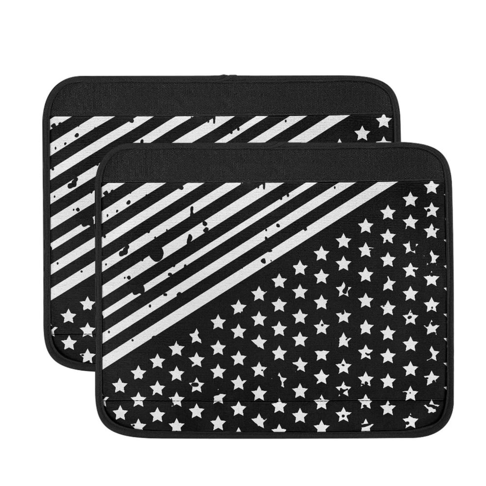 Psesaysky Armrest Covers for Wheelchairs Moisture Wicking Wheelchair Arm Pads Soft Wheelchair and Transport Chair Arm Cushions American Flag Print