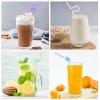 [100 Pcs] Disposable Plastic Drinking Bendy Straws - 10.24" Long and 0.24" Diameter Colorful Cute Flexible Long Straws for Juice,Coffee,Milk,Cocktail, Bachelorette/Birthday Party, Bridal/Baby Shower view 4