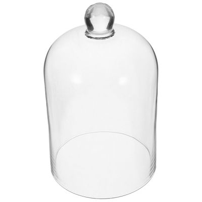 Glass Dome Cover Transparent Flower Holder Display Dome with Base for Preserved Flowers Eternal Rose Dustproof Cloche Jar for Home Decor Gift Packing 5.90 X 3.34 X 3.34 in