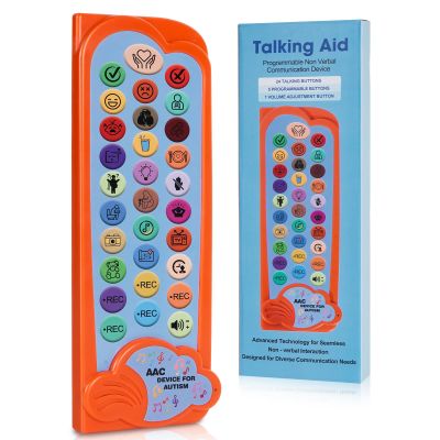 AAC Device for Autism Communication Device for Nonverbal Kids & Adults, Non Verbal Communication Tools for Speech Therapy, Autism Talking Aids with 5 Programmable Buttons & Adjustable Volume